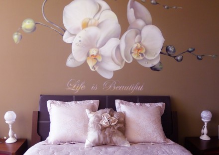 Orchid mural